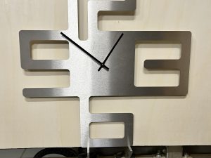 Wanddecoratie RVS Klok